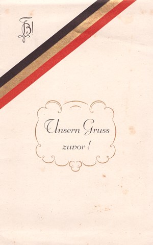 1929 - Einladung Ball/Katerbummel - Nachlass Vontobel v/o Brutus